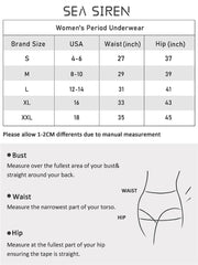 [FDA]Sea Siren High-Waisted Daytime Period Underwear without PFAS