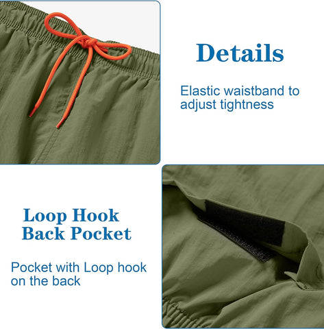 Mens Swim Trunks, Quick Dry Beach Shorts with Mesh Lining Board