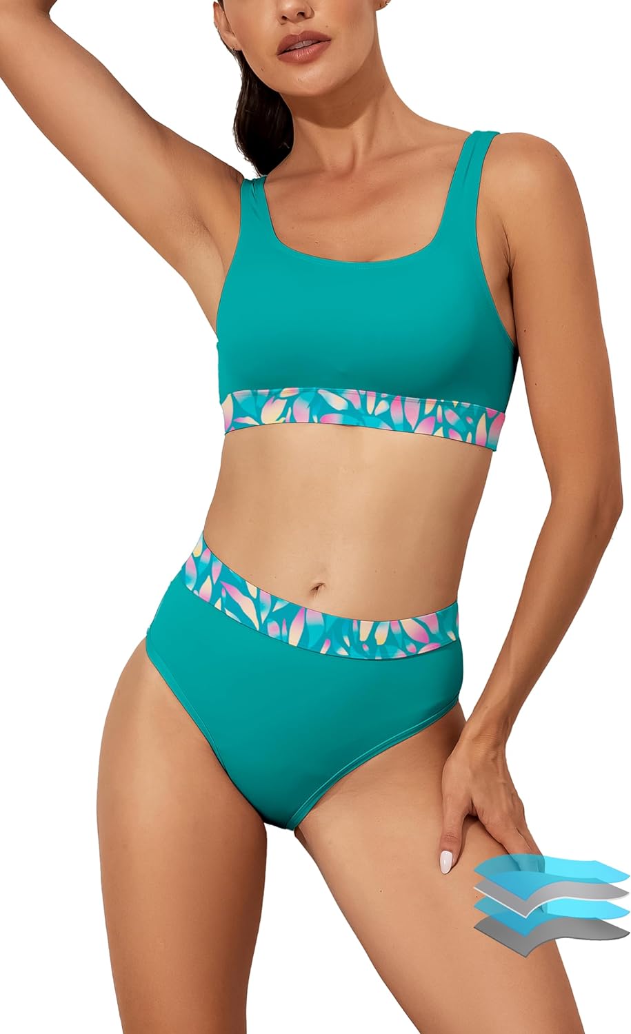 Period Swimwear for Teens Leakproof Menstrual Bikini Swimsuits Period Bathing Suits for Teen Girls