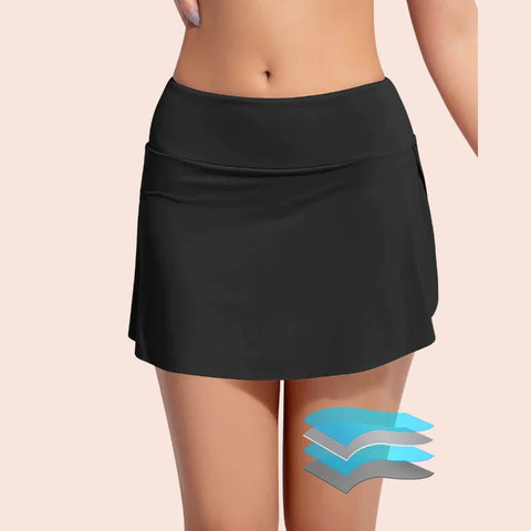 [FDA] Sea Siren Mid Rise Swim Skirt Menstrual Swimwear Bikini Bottoms