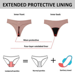 [FDA]Sea Siren Period Thong Panties Incontinence Underwear without PFAS