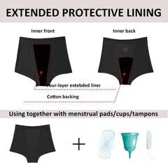 [FDA] Durable Leak-Proof Boyshorts for Heavy Flow and Postpartum Care without PFAS